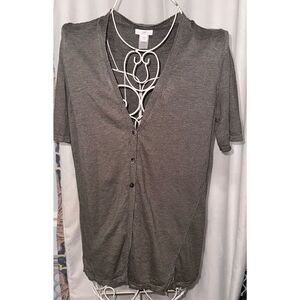 BEAUTIFUL  J. Jill green Short Sleeve V Neck Button Down Short Sleeve Cardigan S